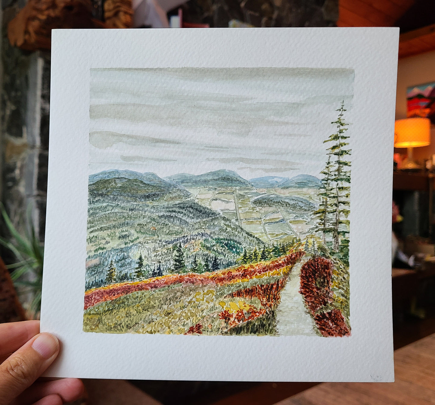 Watercolor Print - Elk Mountain