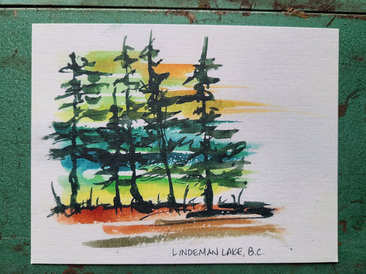 Postcard - Lindeman Lake