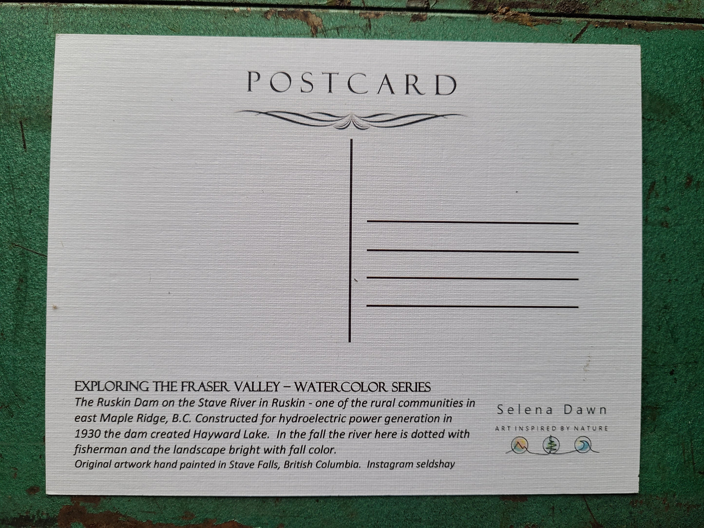 Postcard - Ruskin Dam