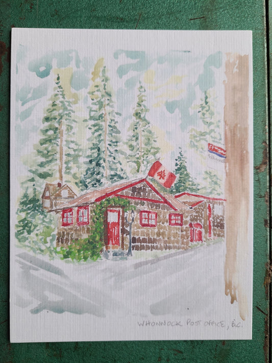 Postcard - Whonnock Post Office