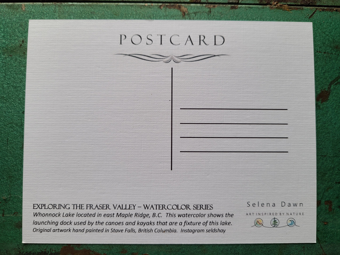 Postcard - Whonnock Lake