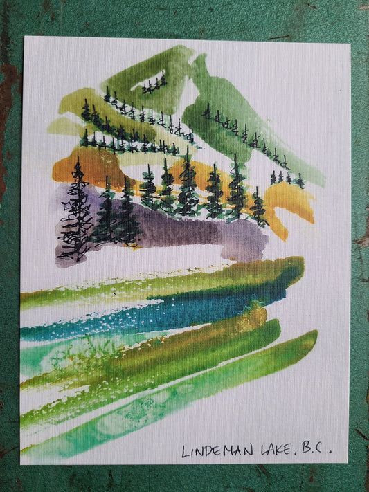 Postcard - Lindeman Lake