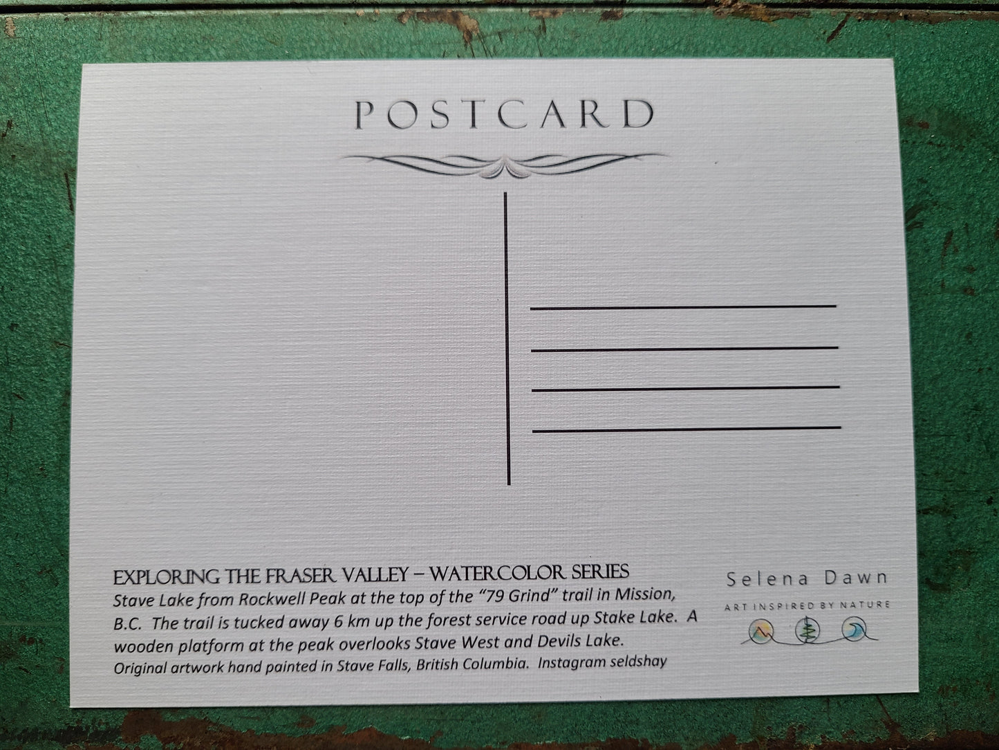 Postcard - 79 Grind at Stave Lake