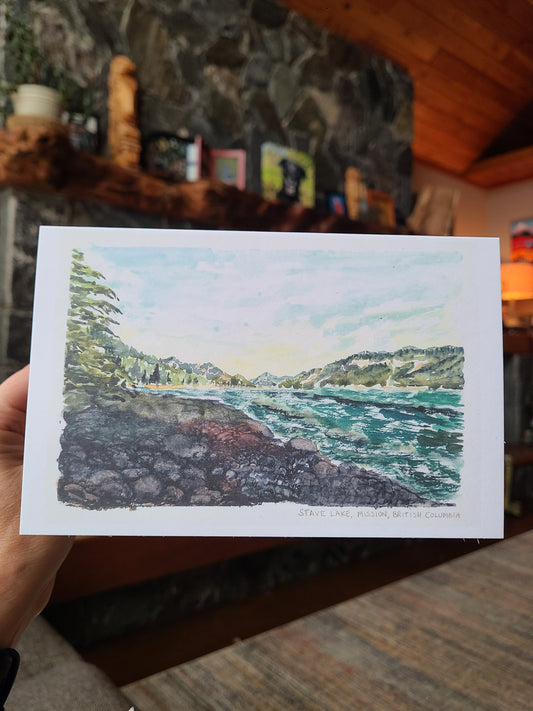 Greeting Card - Stave Lake, Mission, B.C.