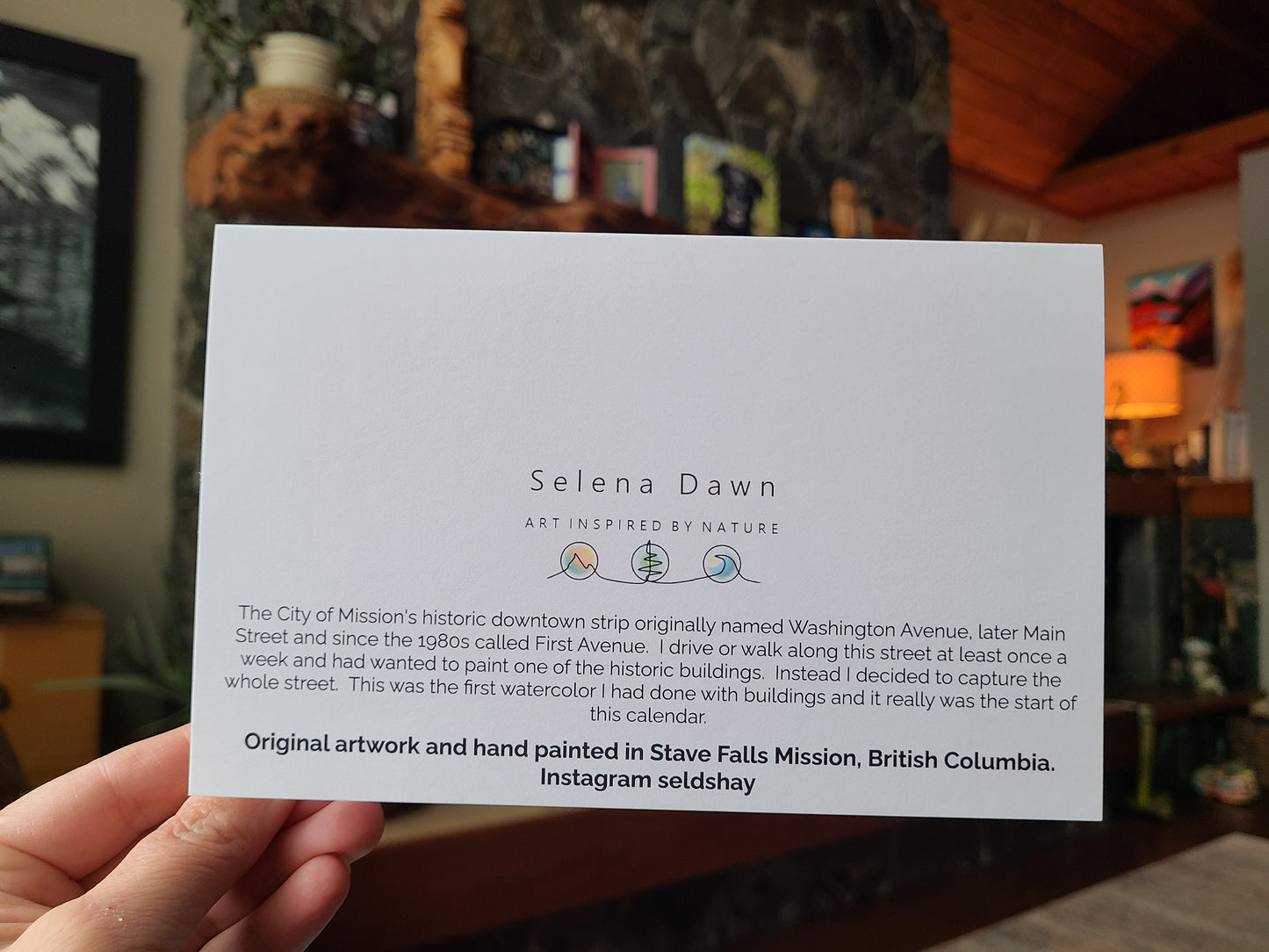 Greeting Card - 1st Avenue "Downtown" Mission, B.C.