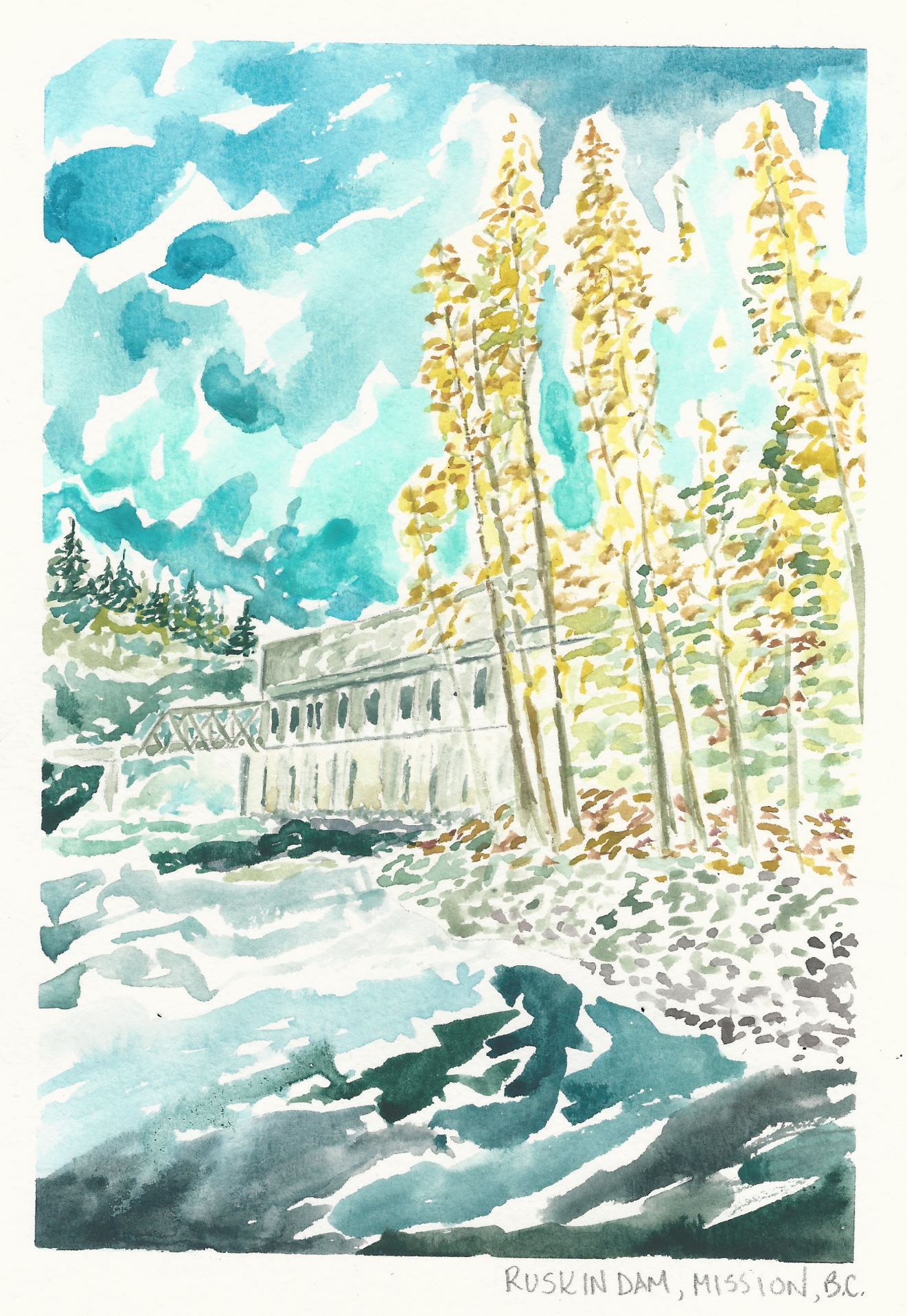 Greeting Card - Ruskin Dam