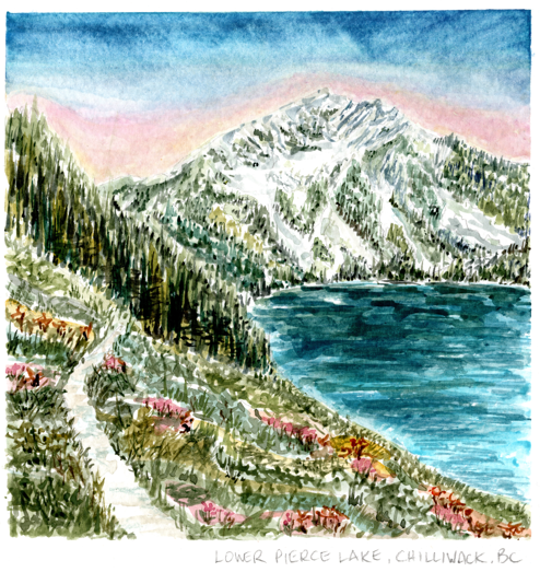 Watercolor Print - Lower Pierce Lake