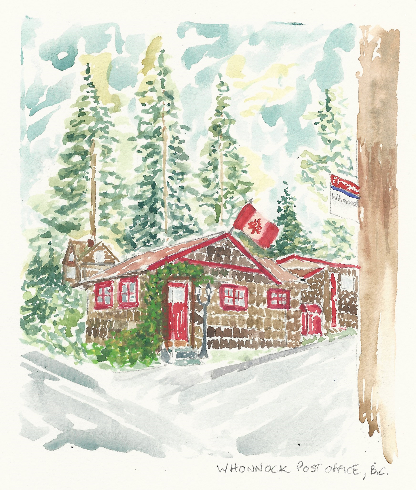 Greeting Card - Whonnock Post Office