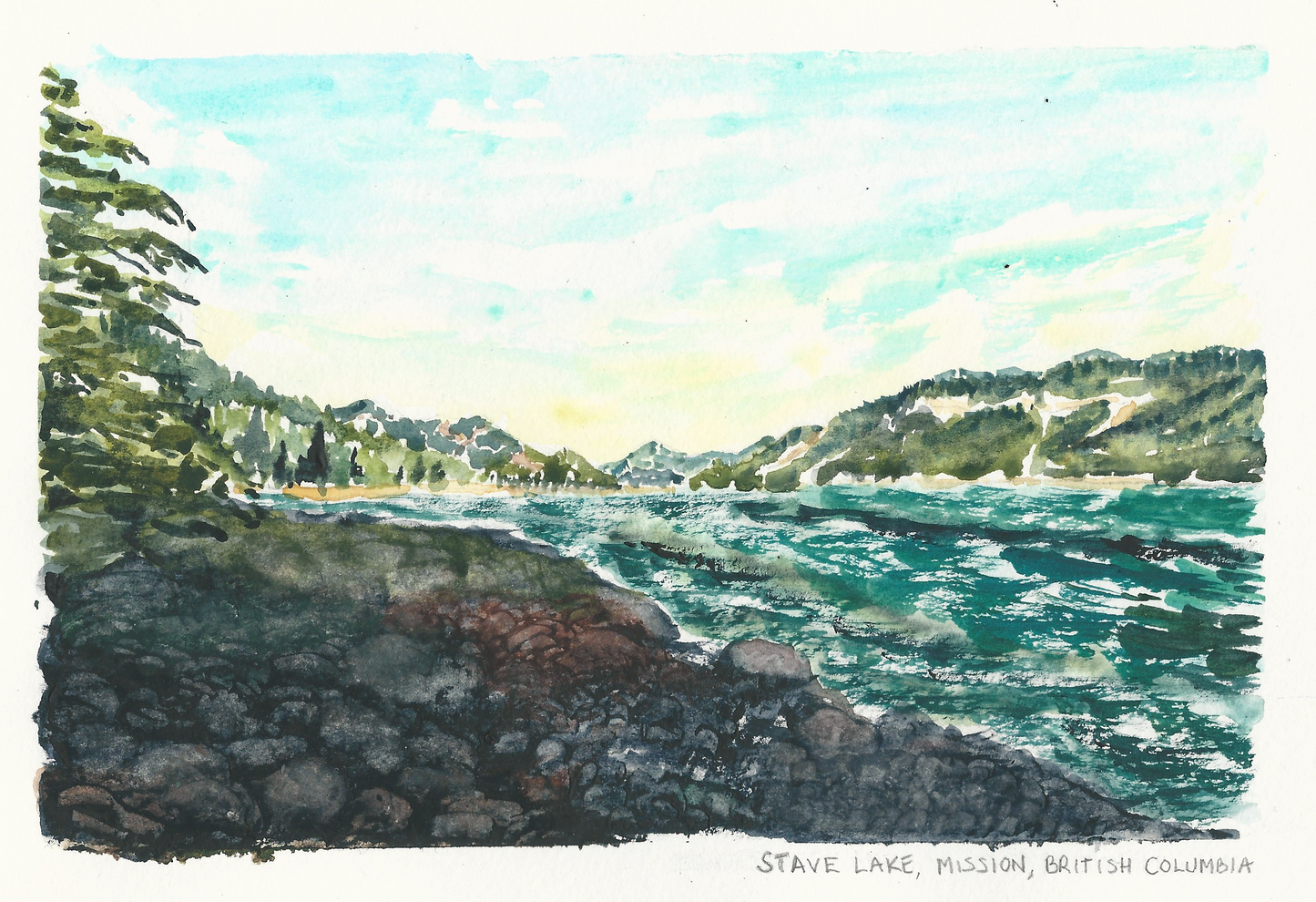 Greeting Card - Stave Lake, Mission, B.C.