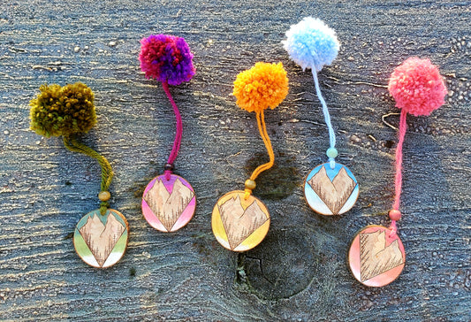 Pom Pom Christmas Ornaments