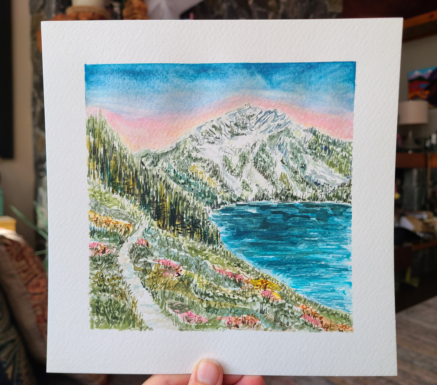 Watercolor Print - Lower Pierce Lake