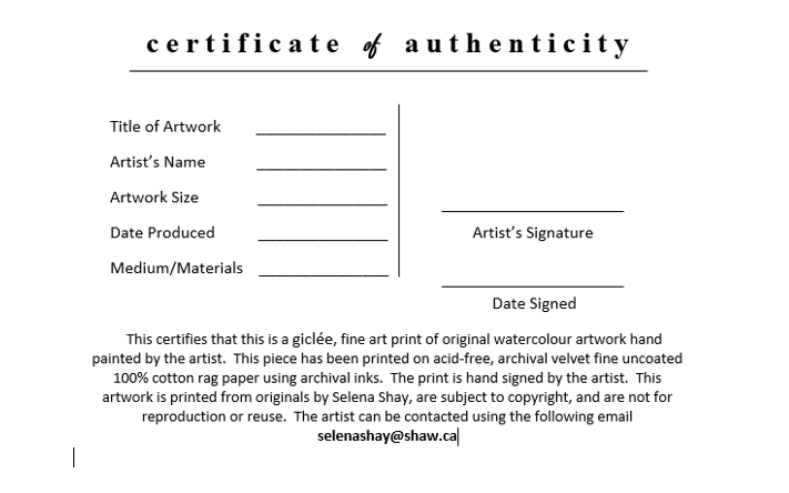 Watercolor Print - Three Trees Flora Peak