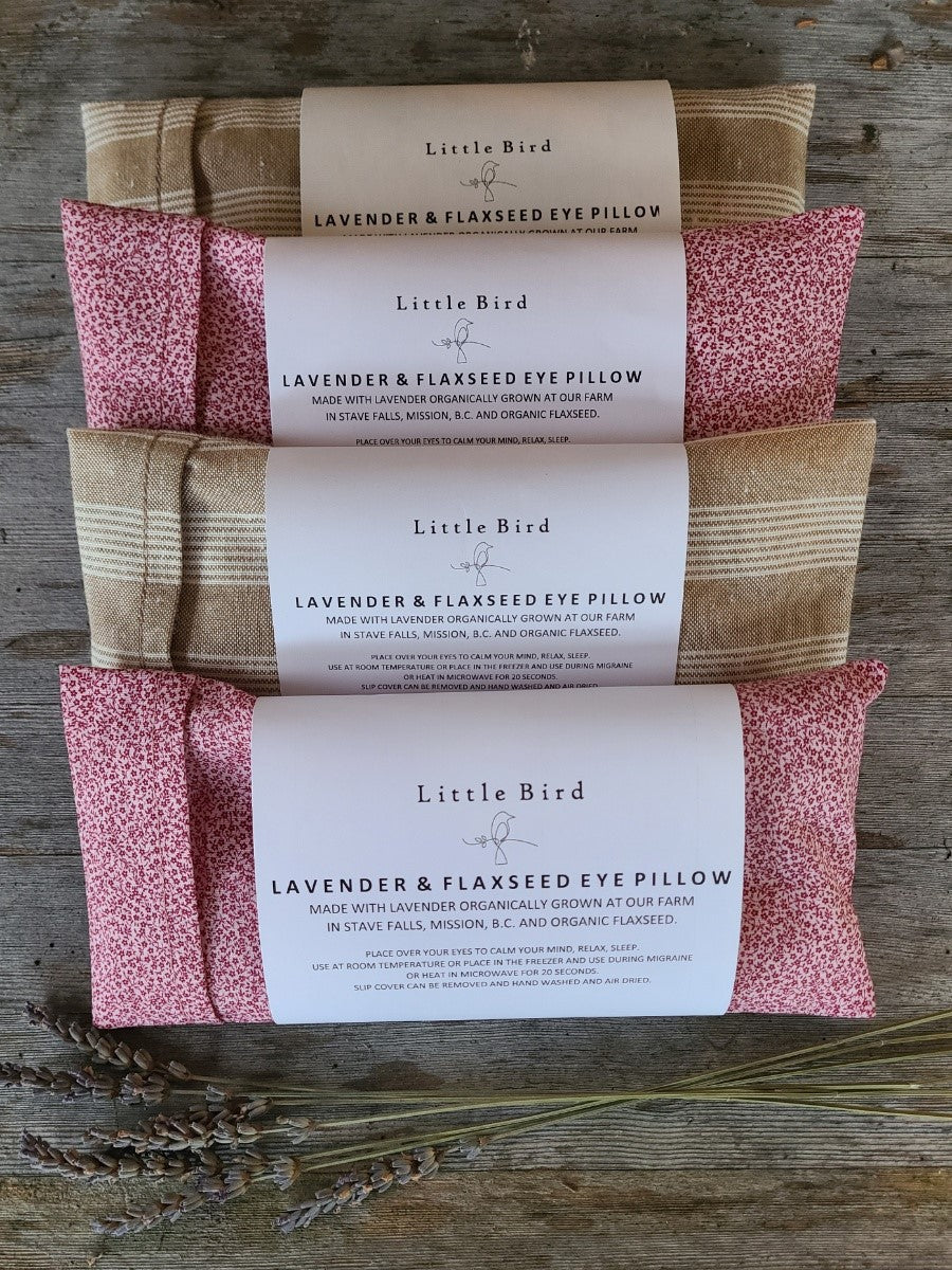 Lavender and Flaxseed Eye Pillows