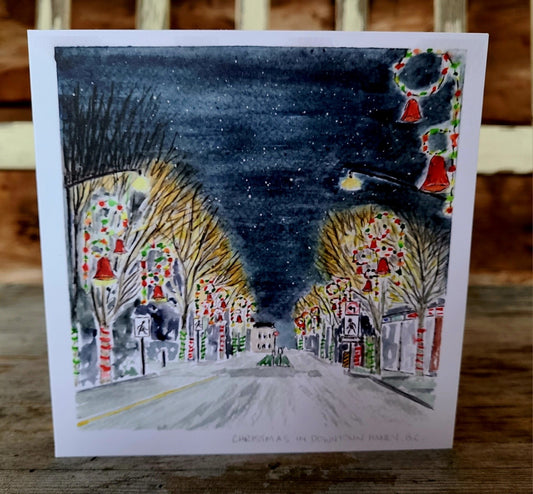 Greeting Card - Christmas in Downtown Haney
